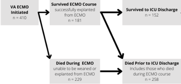 ECMO Course Flowsheet. Prognostic Factors of Survival in Veno-Arterial ECMO Patients
